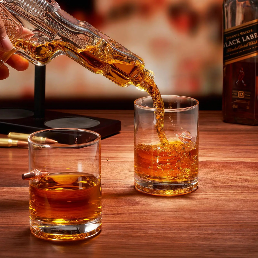 BARREL & EMBER™ WHISKEY GUN DECANTER SET