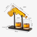 BARREL & EMBER™ WHISKEY GUN DECANTER SET